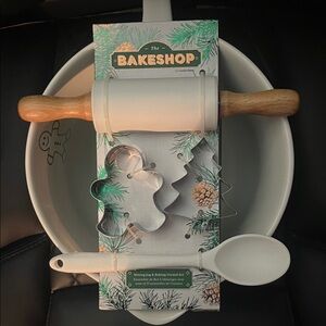 Bakeshop Baking Set with Rolling Pin and Cookie Cutters